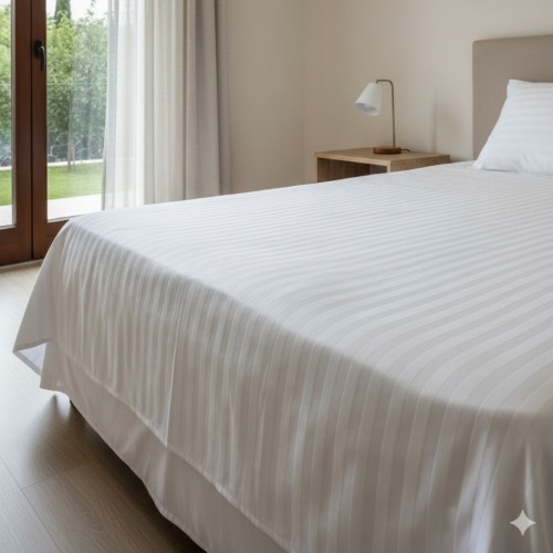 Ekonomik otel çarşafı 160x240cm tek kişilik pamuk polyester